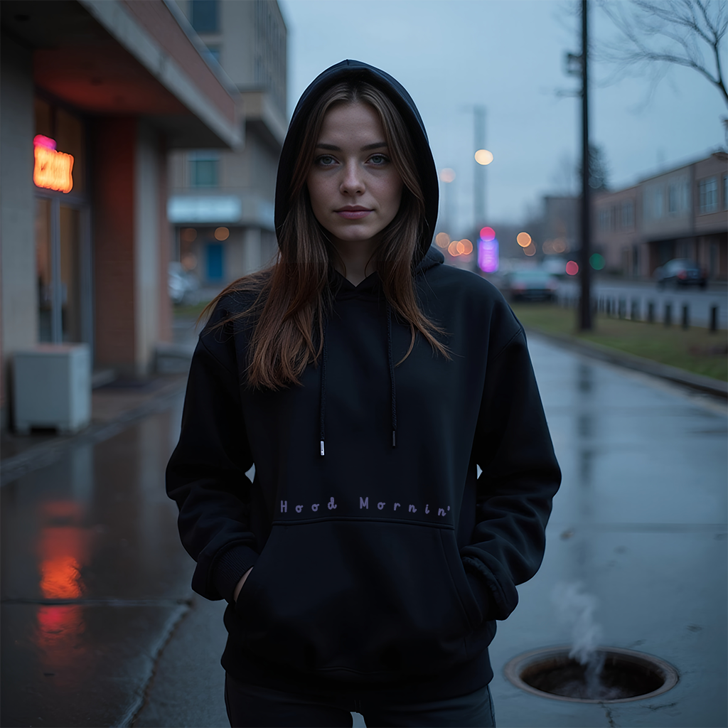 4resh we7akecare x Qzyn | Hood Mornin' | Hoodie